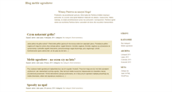 Desktop Screenshot of blog.meble-ogrodowe-sklep.pl